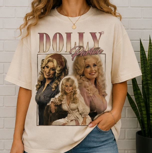 90's Dolly Parton ビンテージ Tシャツ USA製 Vintage Dolly Parton 90s Shirt - Dolly Parton